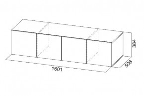 Антресоль 1600 «ШК-5» Белый текстурный в Ишиме - ishim.mebel24.online | фото 3