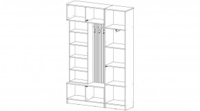 БАВАРИЯ Прихожая (дуб вотан/графит) в Ишиме - ishim.mebel24.online | фото 4
