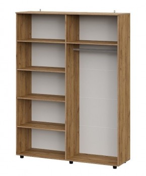 БАЙКАЛ Шкаф четырехстворчатый (Графит/Дуб золотой) в Ишиме - ishim.mebel24.online | фото 2