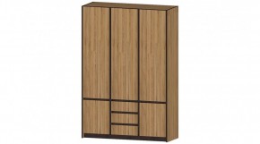 БОСТОН Шкаф 3-х створчатый (дуб вотан) в Ишиме - ishim.mebel24.online | фото