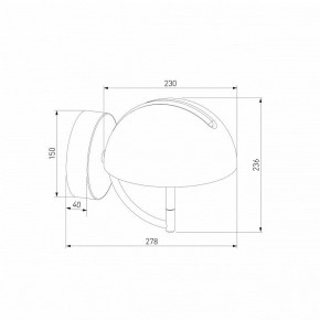 Бра Eurosvet Emisfero 50083/1 LED золото в Ишиме - ishim.mebel24.online | фото 3