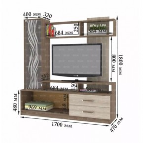 ДАРЬЯ Гостиная (Крафт серый/Крафт белый) в Ишиме - ishim.mebel24.online | фото 8