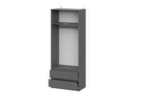ДЕНВЕР Шкаф двухстворчатый с ящиками (Графит серый) в Ишиме - ishim.mebel24.online | фото 3
