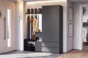 ДЕНВЕР Шкаф двухстворчатый с ящиками (Графит серый) в Ишиме - ishim.mebel24.online | фото 4