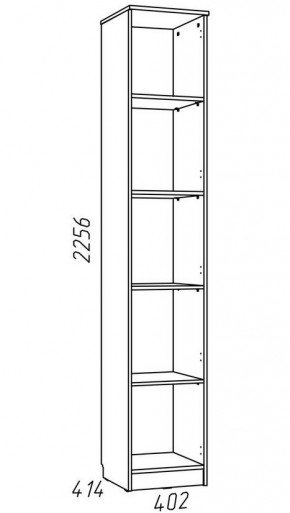 Детская Фанк Шкаф для книг НМ 013.03-01 М в Ишиме - ishim.mebel24.online | фото 3