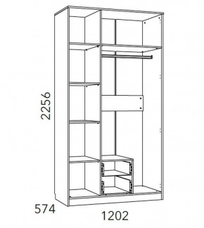 Детская Фанк Шкаф комбинированный НМ 013.08-01 М1 в Ишиме - ishim.mebel24.online | фото 3