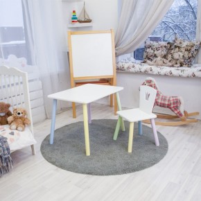 Детский комплект стол и стул «Корона» Rolti Baby (белый/цветной, массив березы/мдф) в Ишиме - ishim.mebel24.online | фото 2