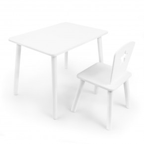 Детский комплект стол и стул «Звезда» Rolti Baby (белый/белый, массив березы/мдф) в Ишиме - ishim.mebel24.online | фото 1