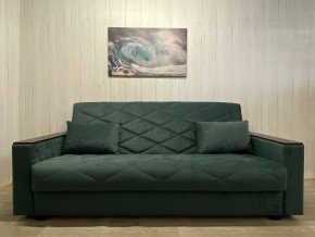 Диван Престиж-15 (НПБ+МДФ) велюр Sensey bottle green в Ишиме - ishim.mebel24.online | фото 2