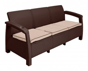 Диван Yalta Premium Sofa 3 Set (Ялта) шоколадный (+подушки под спину) в Ишиме - ishim.mebel24.online | фото 2