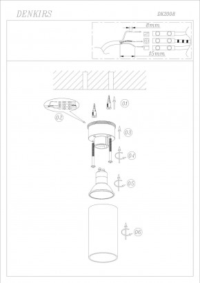 DK2008-BK Светильник накладной IP 20, 50 Вт, GU10, черный, алюминий в Ишиме - ishim.mebel24.online | фото 5