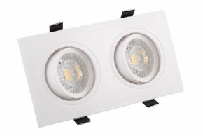 DK3022-WH Встраиваемый светильник, IP 20, 10 Вт, GU5.3, LED, белый, пластик в Ишиме - ishim.mebel24.online | фото 1