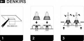 DK3022-WH Встраиваемый светильник, IP 20, 10 Вт, GU5.3, LED, белый, пластик в Ишиме - ishim.mebel24.online | фото 6