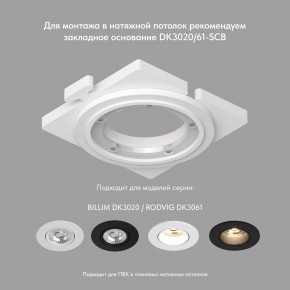 DK3061-WBR Встраиваемый светильник, IP 20, 10 Вт, GU5.3, LED, белый/бронзовый, пластик в Ишиме - ishim.mebel24.online | фото 3