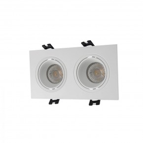 DK3072-WH Встраиваемый светильник, IP 20, 10 Вт, GU5.3, LED, белый/белый, пластик в Ишиме - ishim.mebel24.online | фото 1
