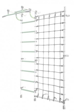 Дополнительная стойка к пристенному ДСК Pastel с сеткой для лазания, цв. белый в Ишиме - ishim.mebel24.online | фото