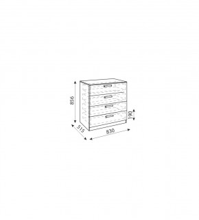 Дуглас (подростковая) М06 Комод в Ишиме - ishim.mebel24.online | фото 2