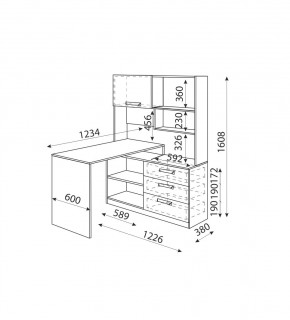 Дуглас (подростковая) М07 Стол угловой в Ишиме - ishim.mebel24.online | фото 2