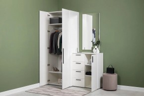 ЭЙР прихожая (модульная) Белый Шагрень в Ишиме - ishim.mebel24.online | фото 24