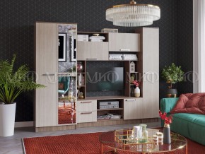 ФЛОРА Стенка (2700) ЛДСП (Ясень шимо светлый/темный) в Ишиме - ishim.mebel24.online | фото