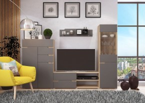 Гостиная АНТАЛИЯ (модульная) Сонома/Графит софт в Ишиме - ishim.mebel24.online | фото 14