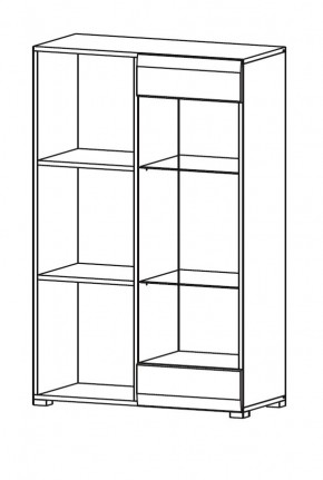 Гостиная НЕНСИ (модульная) Крафт золотой/Белый глянец в Ишиме - ishim.mebel24.online | фото 9