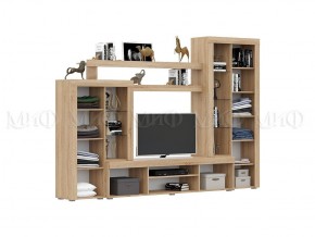 СТАС Гостиная (МДФ) Шоколад/дуб сонома в Ишиме - ishim.mebel24.online | фото 2