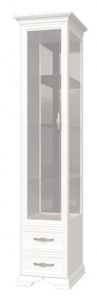 ГРАЦИЯ Шкаф с витриной 1 дв. 3 стекла в Ишиме - ishim.mebel24.online | фото