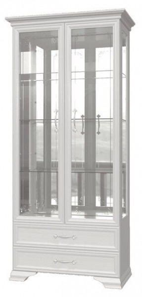 ГРАЦИЯ Шкаф с витриной 2 дв. 4 стекла в Ишиме - ishim.mebel24.online | фото