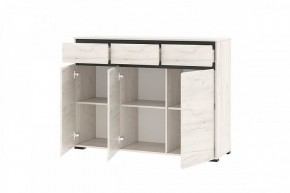 ГРЕТТА Комод 3С3Я 3дв, 3ящ (дуб крафт) в Ишиме - ishim.mebel24.online | фото 2