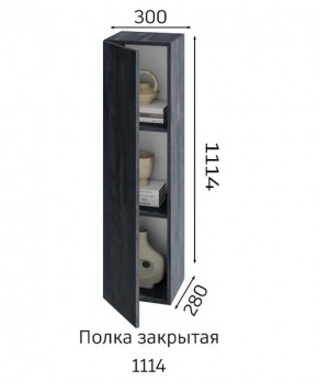 ХЛОЯ Гостиная (Дуб Вотан/Обсидиан) модульная в Ишиме - ishim.mebel24.online | фото 4