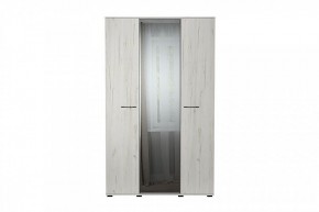 ИТАЛИЯ ШК-1300 Шкаф 3дв с зеркалом (дуб крафт белый) в Ишиме - ishim.mebel24.online | фото 1
