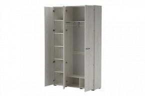 ИТАЛИЯ ШК-1300 Шкаф 3дв с зеркалом (дуб крафт белый) в Ишиме - ishim.mebel24.online | фото 2