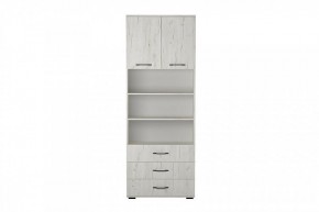 ИТАЛИЯ ШК3Я-800 Шкаф 2дв, 3ящ (дуб крафт белый) в Ишиме - ishim.mebel24.online | фото