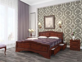 КАРИНА-6 Кровать из массива 900 (Орех) с 2-мя ящиками в Ишиме - ishim.mebel24.online | фото