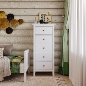 Комод 05 Кантри белый с пятью ящиками в Ишиме - ishim.mebel24.online | фото 4