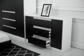 Комод 1200 Парус (Белый/Графит) в Ишиме - ishim.mebel24.online | фото 3