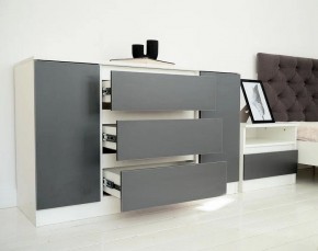 Комод 1200 Парус (Белый/Графит) в Ишиме - ishim.mebel24.online | фото 4