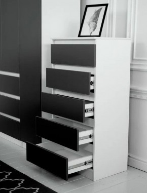 Комод 600 Парус (Белый/Графит) в Ишиме - ishim.mebel24.online | фото 2