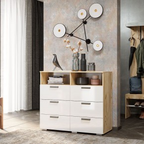 Комод Азаро (Крафт/Белый глянец) в Ишиме - ishim.mebel24.online | фото 3