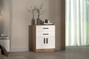 Комод Эконом (Дуб крафт золотой/Белый текстурный) в Ишиме - ishim.mebel24.online | фото 3