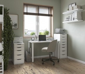 Комод Ингар белый высокий с пятью выдвижными ящиками в Ишиме - ishim.mebel24.online | фото 2