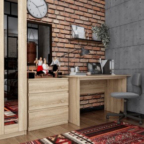 Комод КАСТОР с тремя ящиками, цвет Дуб Сонома в Ишиме - ishim.mebel24.online | фото 3