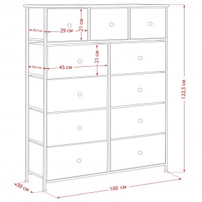 Комод Leset Линкс 11 ящиков (МДФ) в Ишиме - ishim.mebel24.online | фото 12