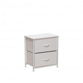 Комод Leset Линкс 2 ящ. (к/з), Каркас Белый, ящики Белые в Ишиме - ishim.mebel24.online | фото 2