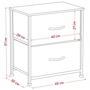 Комод Leset Линкс 2 ящ. (к/з), Каркас Белый, ящики Белые в Ишиме - ishim.mebel24.online | фото 8