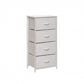 Комод Leset Линкс 4 ящ. (к/з), Каркас Белый, ящики Белые в Ишиме - ishim.mebel24.online | фото 2