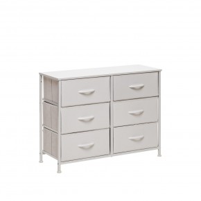 Комод Leset Линкс 6 ящ. (к/з), Каркас Белый, ящики Белые в Ишиме - ishim.mebel24.online | фото 3