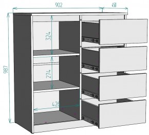 Комод Мальта K115 в Ишиме - ishim.mebel24.online | фото 2