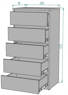 Комод Мальта K132 в Ишиме - ishim.mebel24.online | фото 2